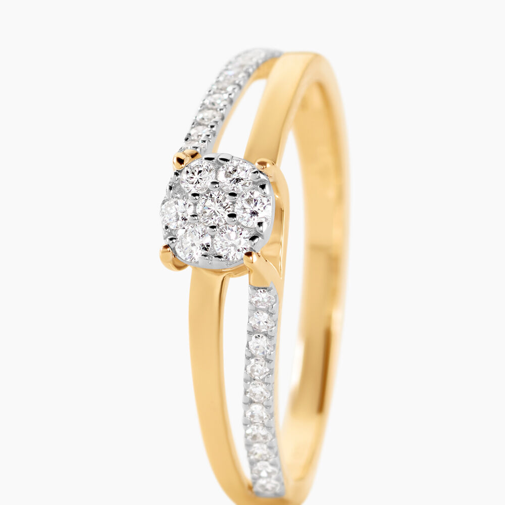Bague Or Jaune Josane Diamants - Parures de mariage Femme | Marc Orian