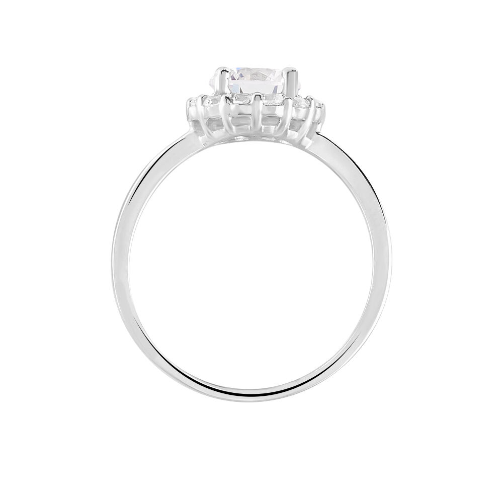 Bague Eternite Argent Blanc Oxyde De Zirconium - Solitaires Femme | Marc Orian