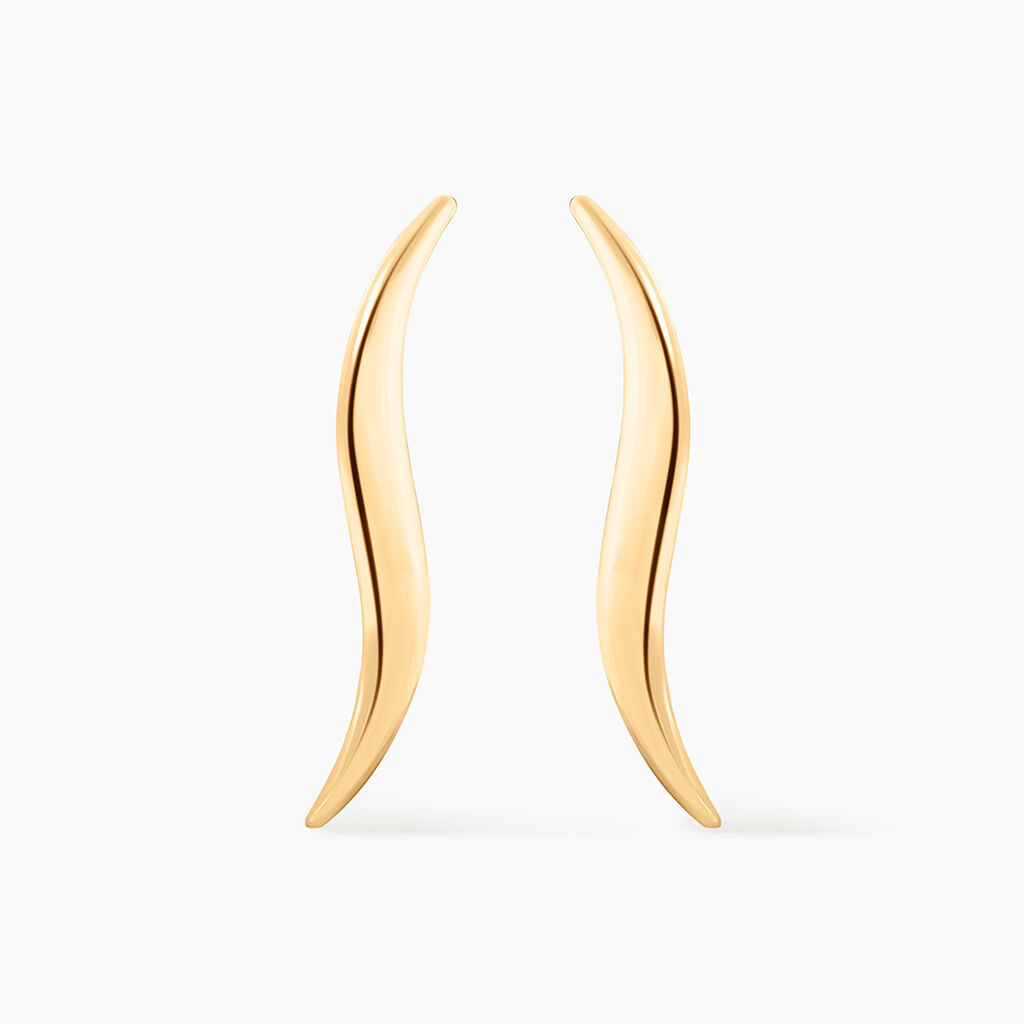 Boucles D'oreilles Pendantes Merone Vagues Or Jaune - Pendantes Femme | Marc Orian