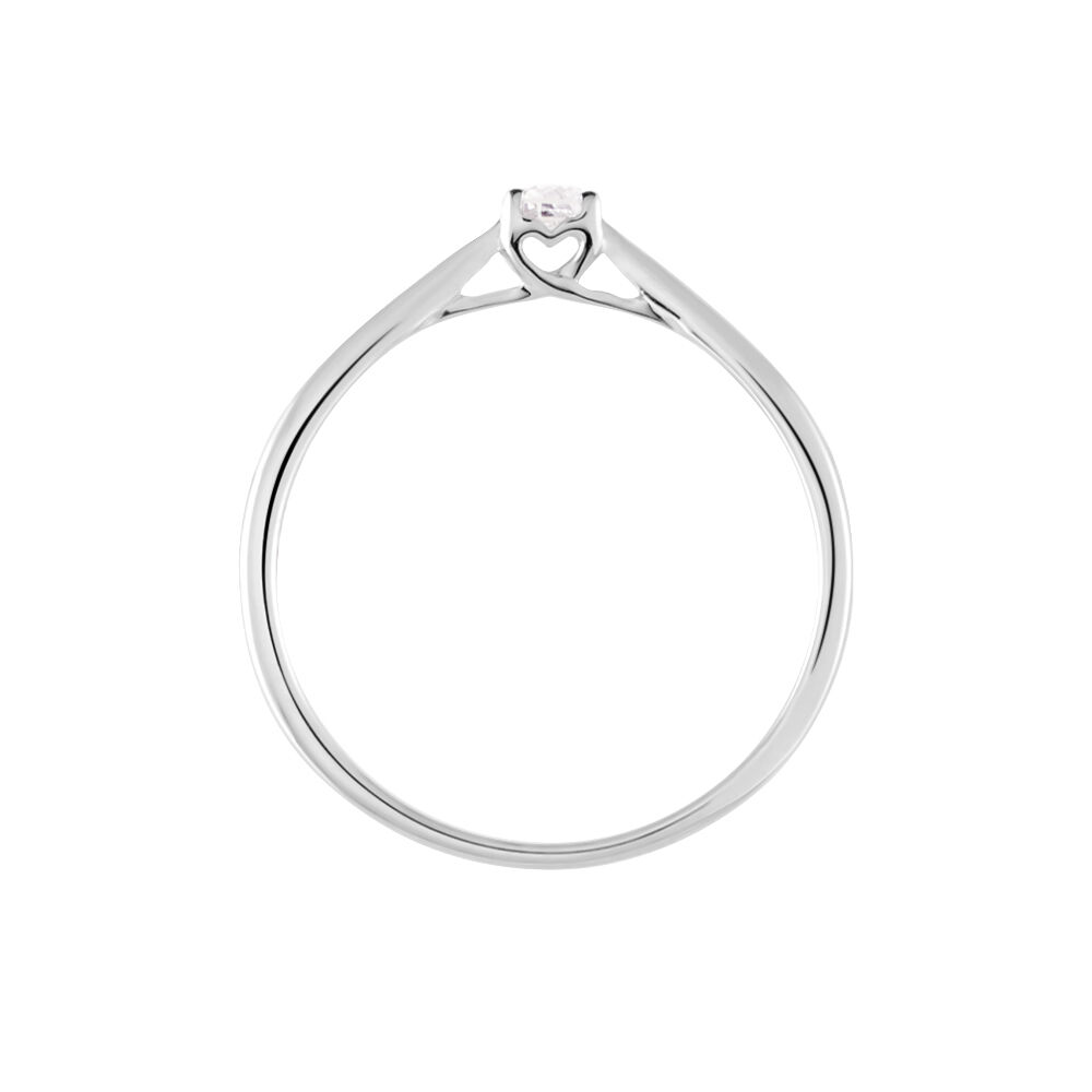 Bague Solitaire Vicoeuria Or Blanc Diamant - Solitaires Femme | Marc Orian
