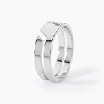 Bague Achille Acier Blanc - Bijoux fantaisie Homme | Marc Orian