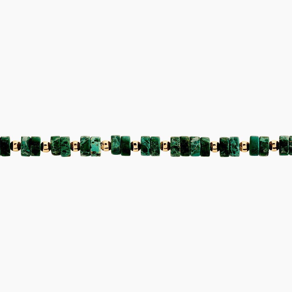 Bracelet Odalis Plaque Or Jaune Jaspe Africain - Bracelets chaînes Femme | Marc Orian