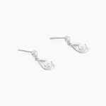 Boucles D'oreilles Puces Bethilda Argent Blanc Oxyde De Zirconium - Puces Femme | Marc Orian