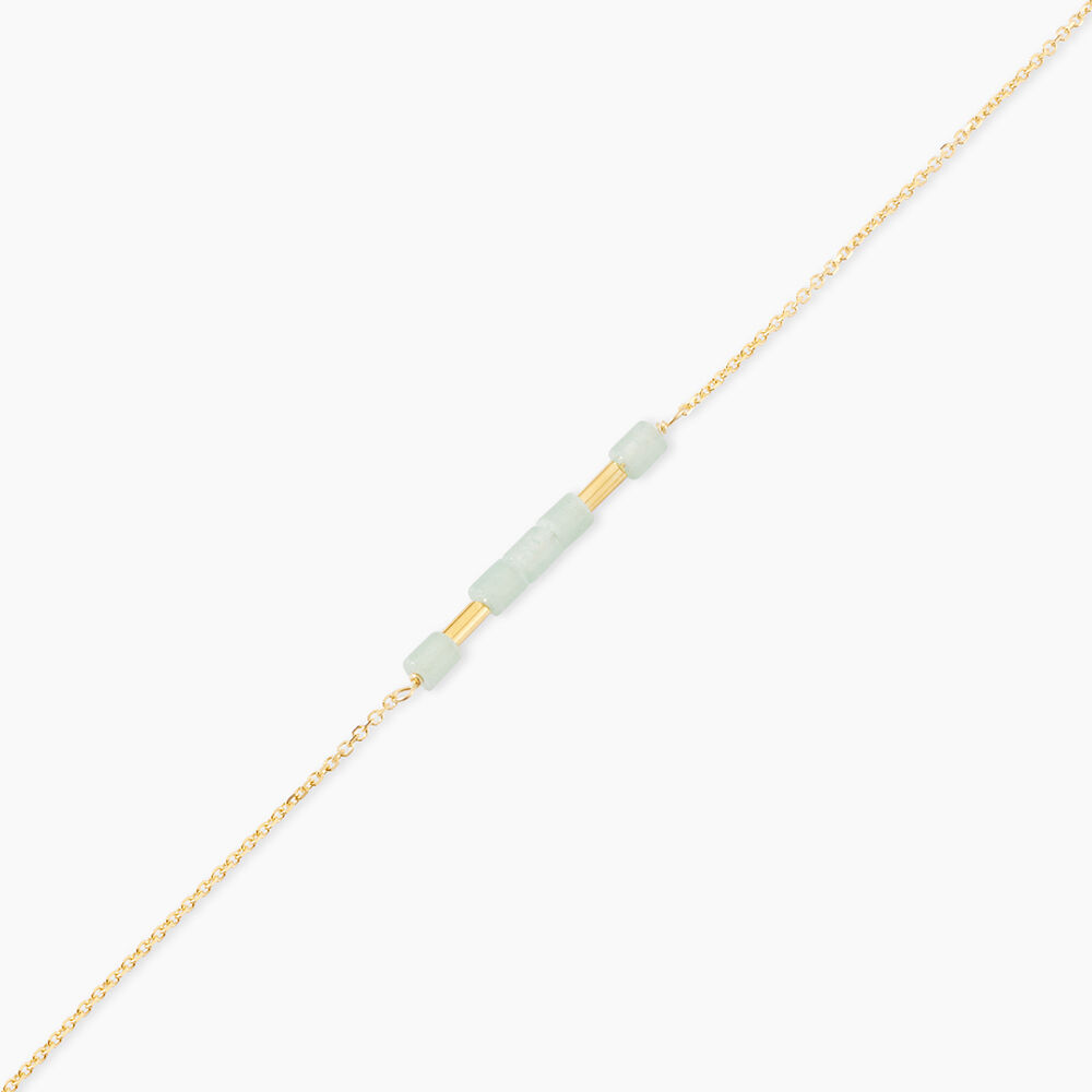 Bracelet Erdmann Or Jaune Aventurine - Bracelets cha&icirc;nes Femme | Marc Orian