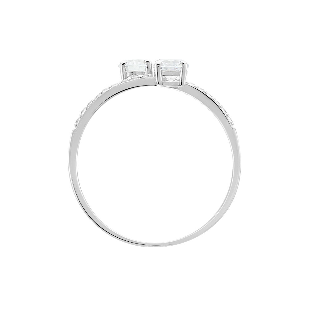Bague Arista Or Blanc Oxyde De Zirconium - Bagues avec pierre Femme | Marc Orian