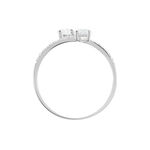 Bague Arista Or Blanc Oxyde De Zirconium - Bagues avec pierre Femme | Marc Orian