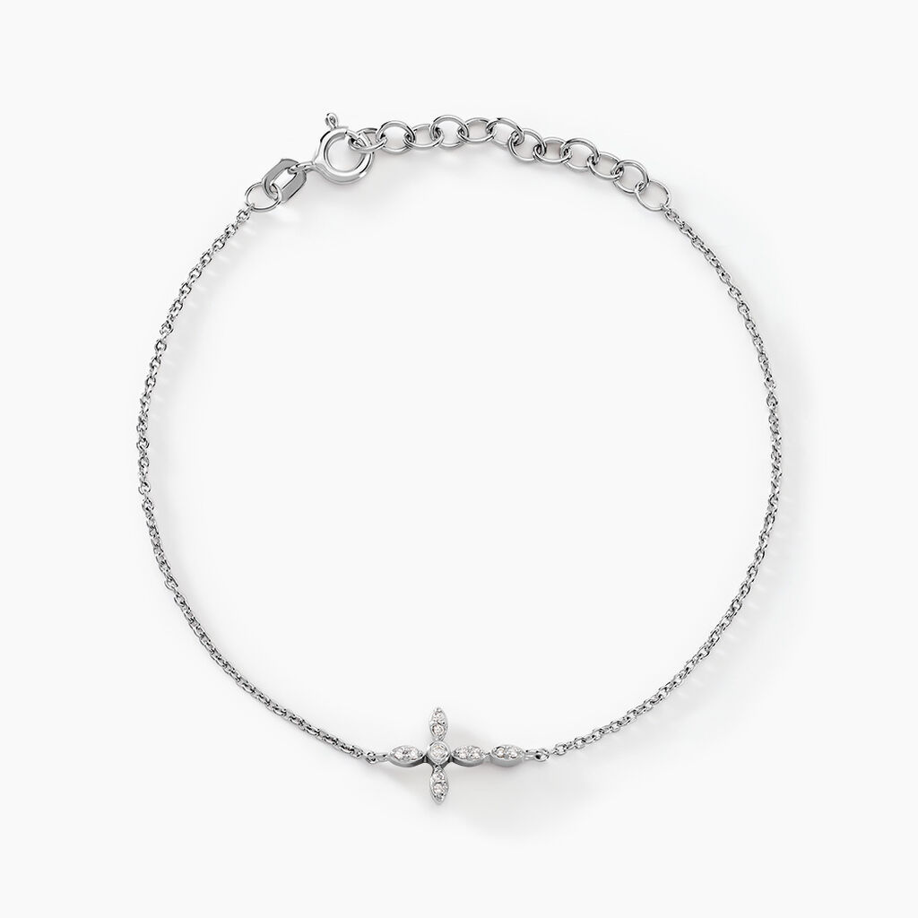 Bracelet Ysalis Argent Blanc Oxyde De Zirconium - Bracelets chaînes Femme | Marc Orian
