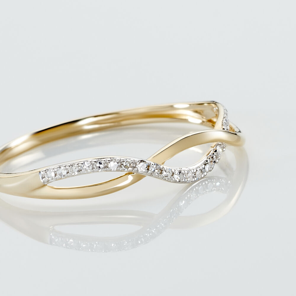 Bague Nucia Or Jaune Diamant - Bagues pierres pr&eacute;cieuses Femme | Marc Orian