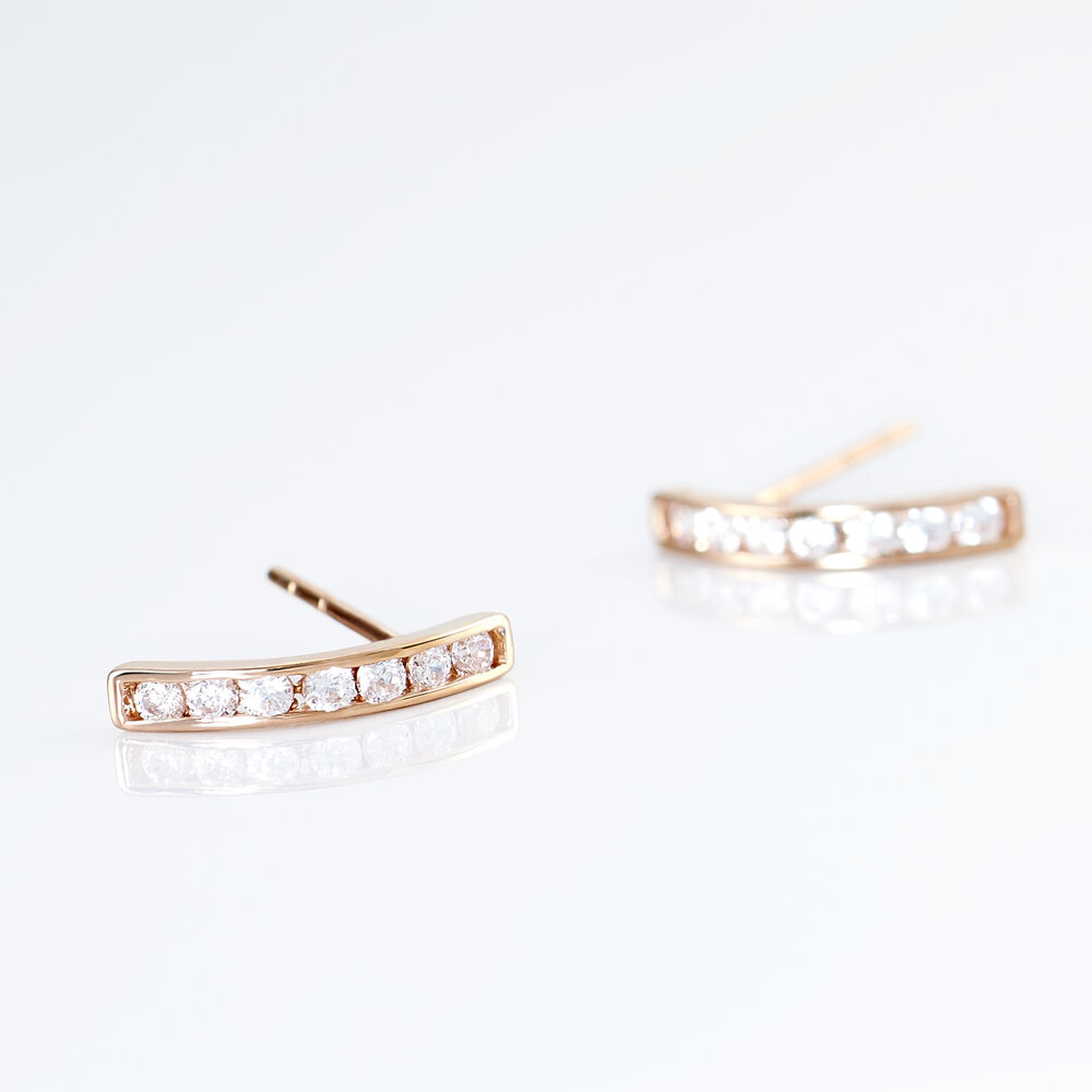 Creoles Or Rose Jacoba Oxydes - Créoles Femme | Marc Orian