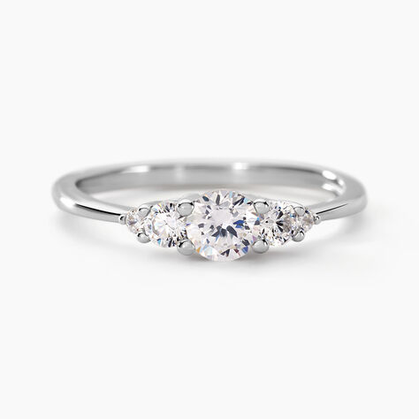 Bague Maiwen Argent Blanc Oxyde De Zirconium - Bagues avec pierre Femme | Marc Orian