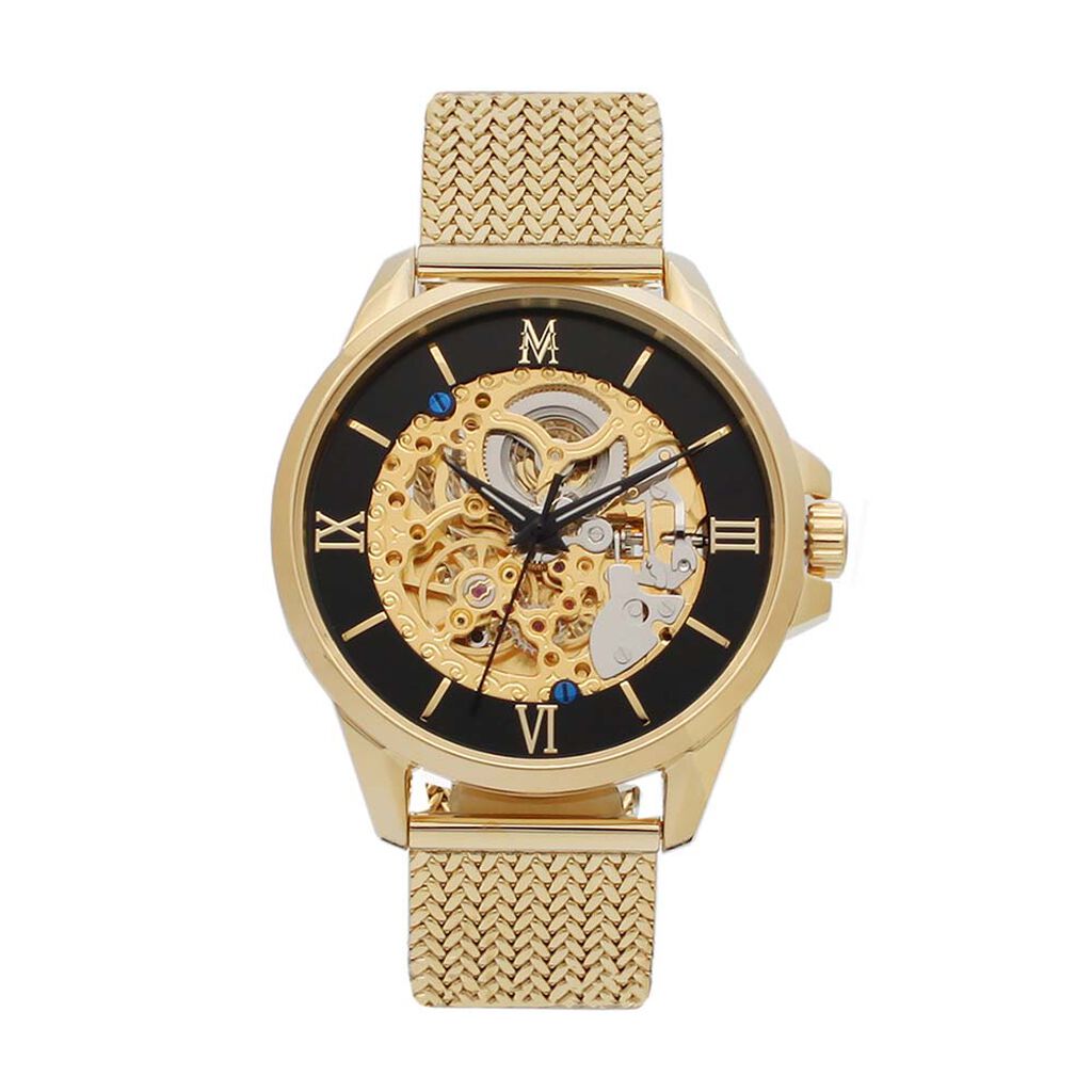 Montre Montignac Round Automatique Noir - Montres automatiques Homme | Marc Orian