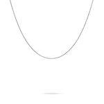 Cha&icirc;ne Igoa Maille For&ccedil;at Diamantee Or Blanc - Chaines Femme | Marc Orian