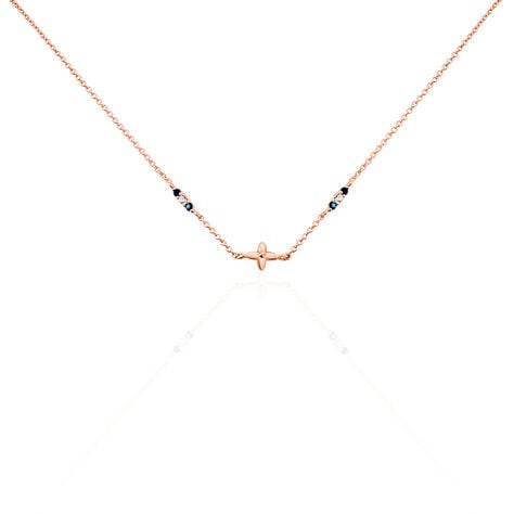Collier Esia Argent Rose Oxyde De Zirconium - Colliers avec pierres Femme | Marc Orian