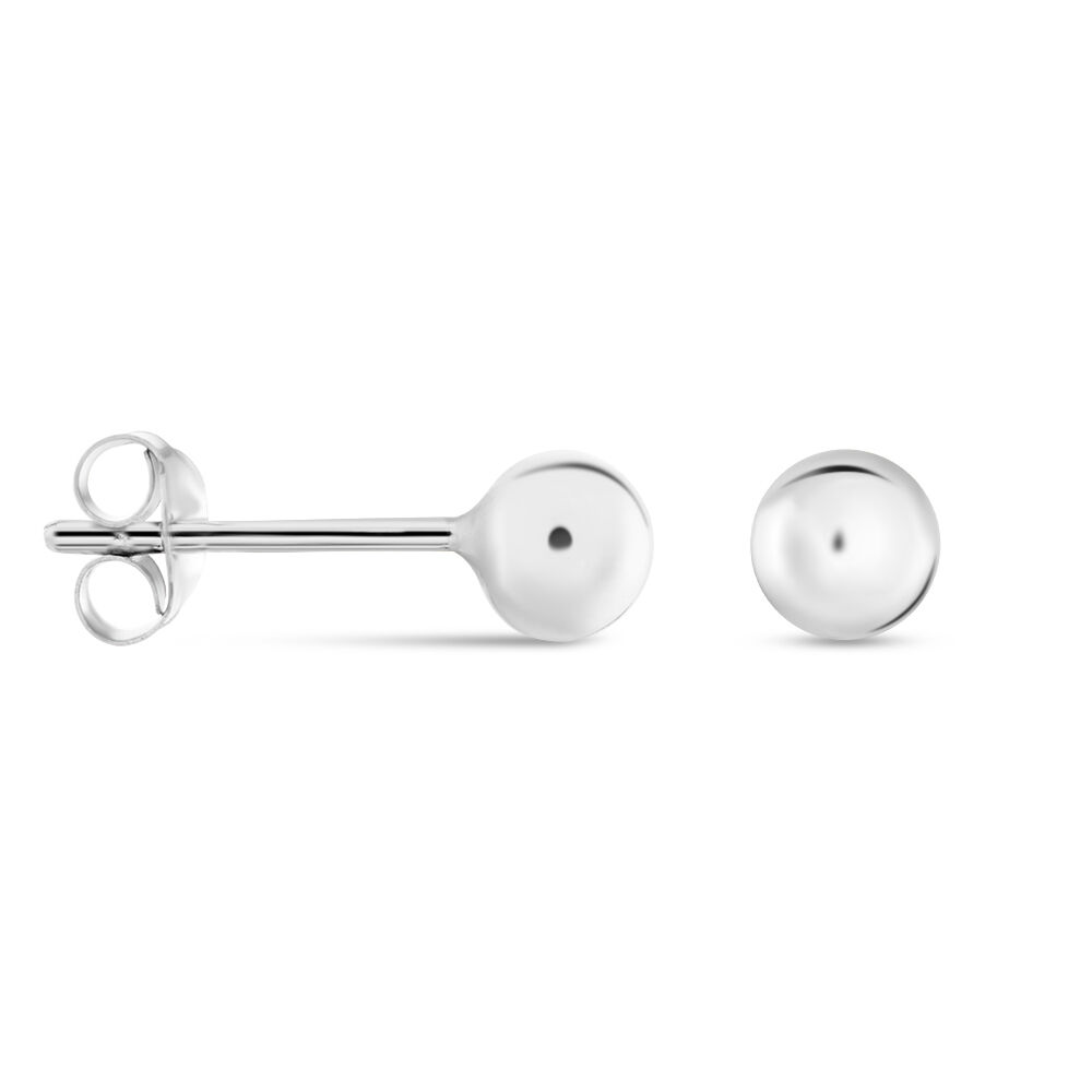 Boucles D'oreilles Puces Virgie Argent Blanc - Puces Femme | Marc Orian