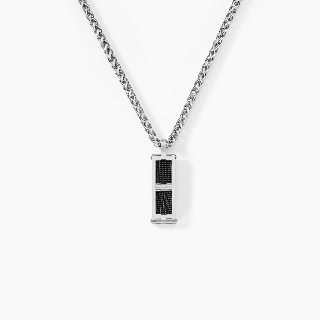 Collier Messy Acier Blanc - Colliers fantaisie Homme | Marc Orian