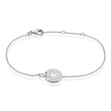 Bracelet Souria Argent Blanc Oxyde De Zirconium - Bracelets Medailles Femme | Marc Orian