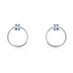 Cr&eacute;oles Kip Or Blanc Topaze - Cr&eacute;oles Femme | Marc Orian