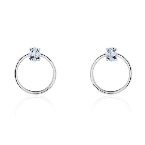 Cr&eacute;oles Kip Or Blanc Topaze - Cr&eacute;oles Femme | Marc Orian