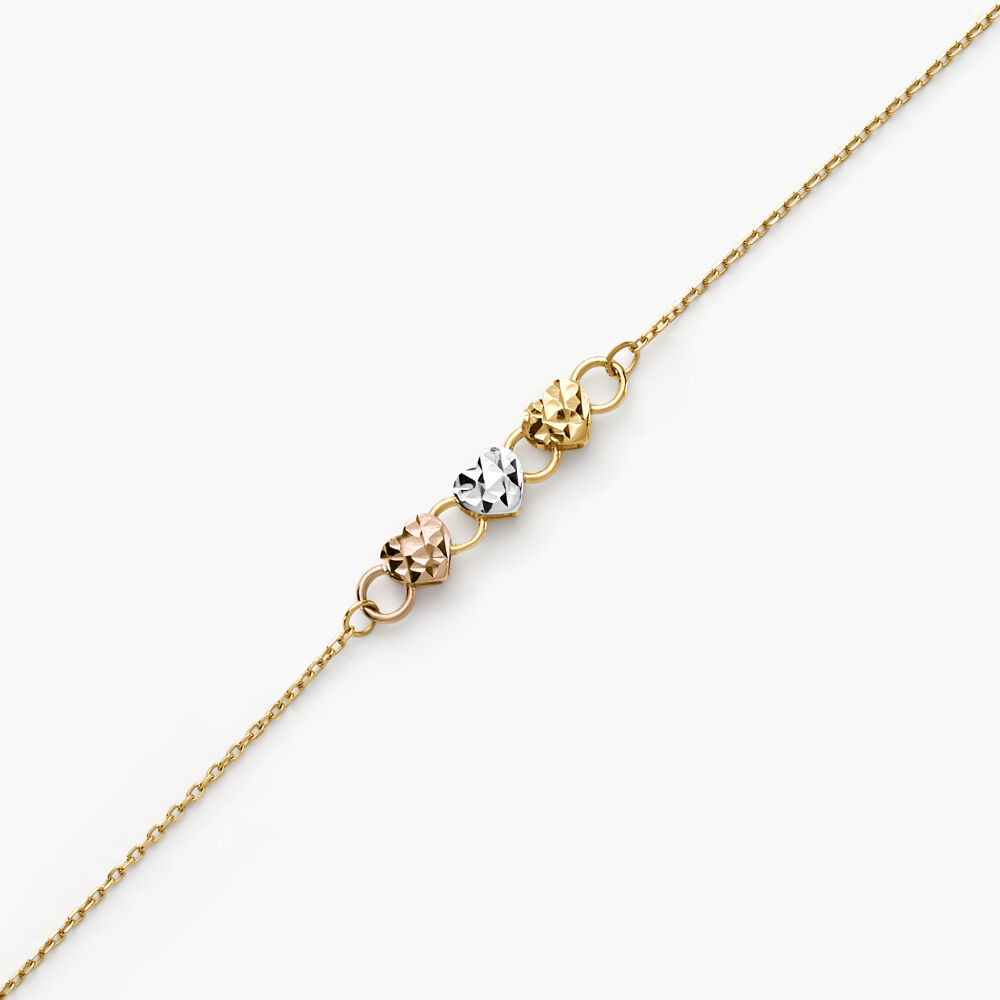 Bracelet Tricolore Or Jaune - Bracelets cha&icirc;nes Femme | Marc Orian