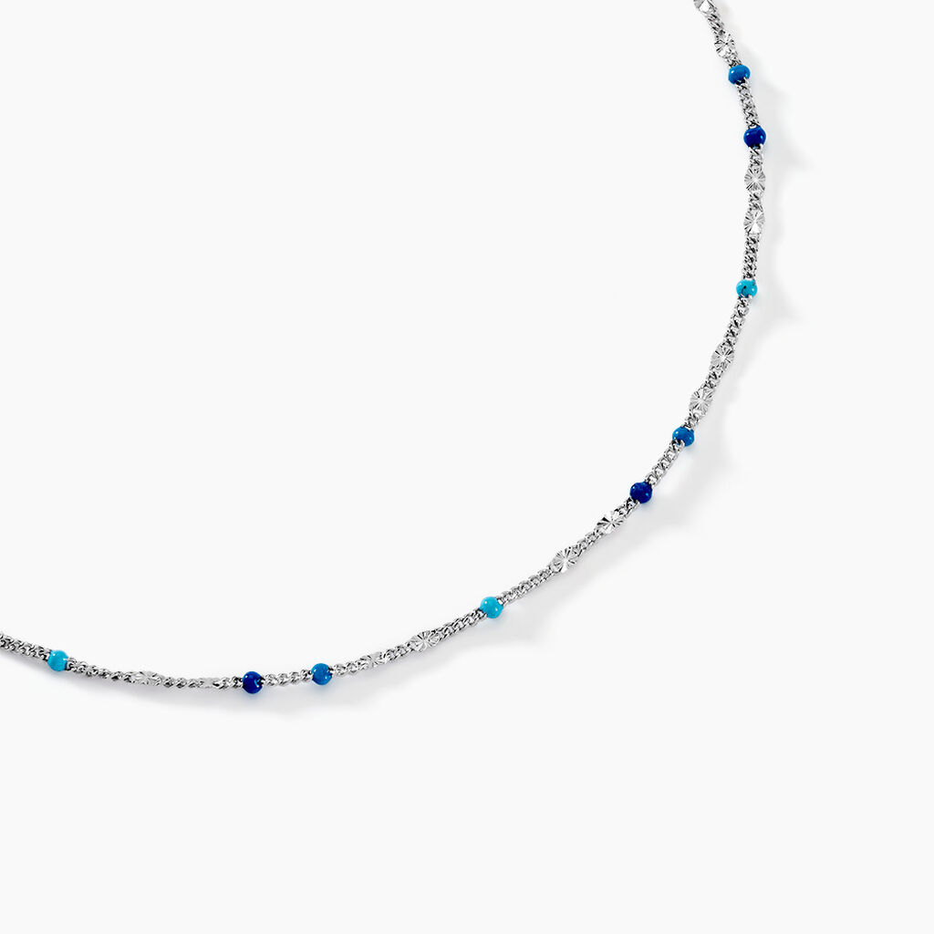 Collier Cacilia Argent Blanc - Colliers fantaisie Femme | Marc Orian