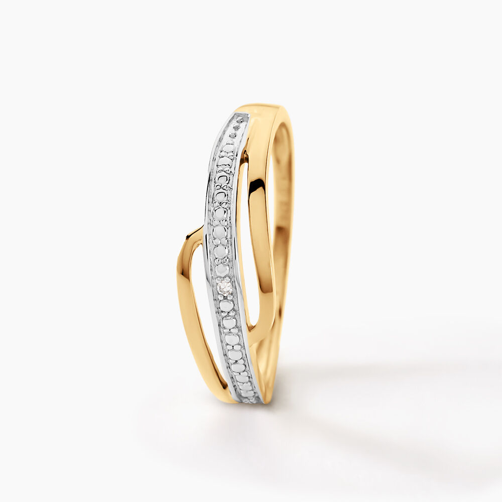 Bague Solena Or Jaune Diamant - Parures de mariage Femme | Marc Orian
