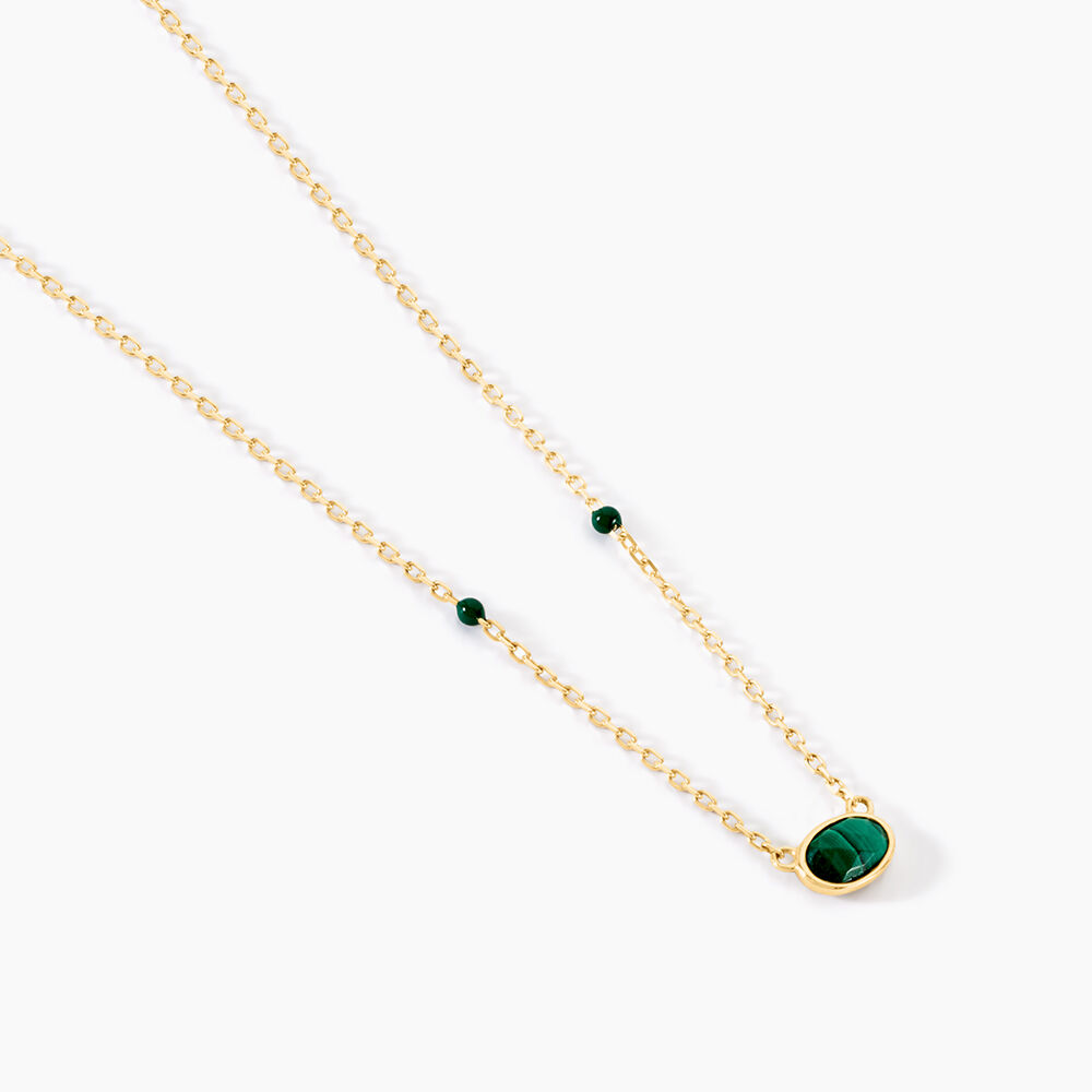 Collier Kakalina Or Jaune Malachite - Colliers avec pierres Femme | Marc Orian