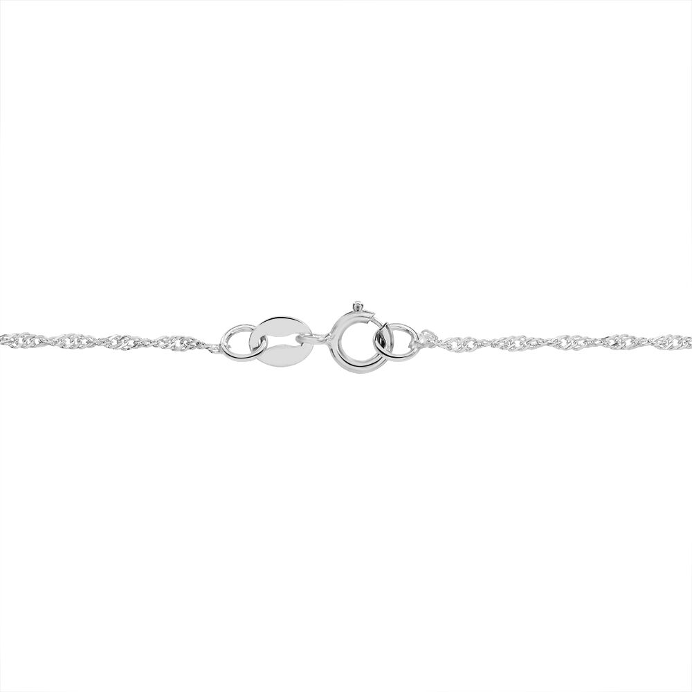 Chaîne Imanie Maille Singapour Or Blanc - Chaines Femme | Marc Orian