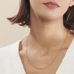 Cha&icirc;ne Alyze Argent Blanc - Colliers fantaisie Femme | Marc Orian