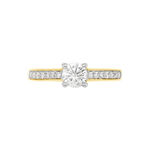 Solitaire Sosanna Ld Or Jaune Diamant Synthetique Blanc - Parures de mariage Femme | Marc Orian