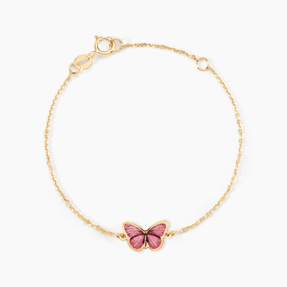 Bracelet Sulivia Papillon Or Jaune - Bracelets chaînes Enfant | Marc Orian