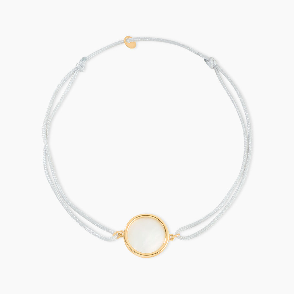 Bracelet Lucky Gems Or Jaune Nacre - Bracelets cordons Femme | Marc Orian
