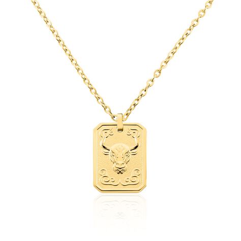 Collier Phebus Him Acier Jaune - Colliers fantaisie Homme | Marc Orian