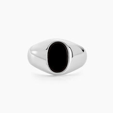 Chevalière Amaurie Argent Blanc Onyx - Chevalières Homme | Marc Orian