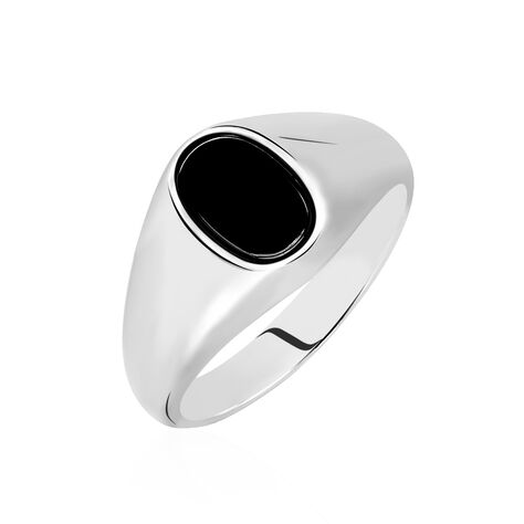 Chevalière Amaurie Argent Blanc Onyx - Chevalières Homme | Marc Orian