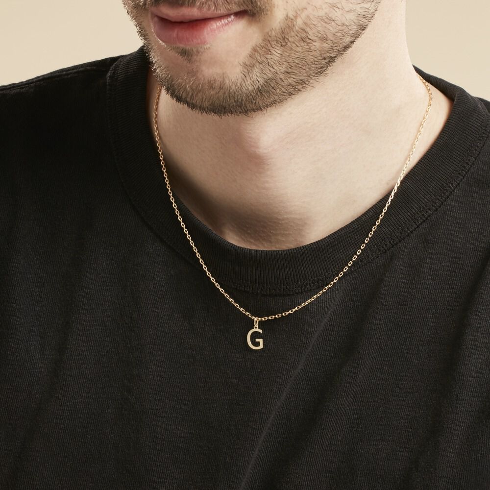 Pendentif Ionia Lettre Or Jaune - Pendentifs Famille | Marc Orian