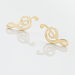 Boucles D'oreilles Puces Bayram Musique Or Jaune - Puces Femme | Marc Orian