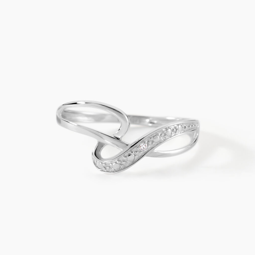 Bague Emma-lise Or Blanc Diamant - Solitaires Femme | Marc Orian