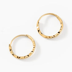 Créoles Valerina Or Jaune - Boucles d'oreilles Créoles Femme | Marc Orian