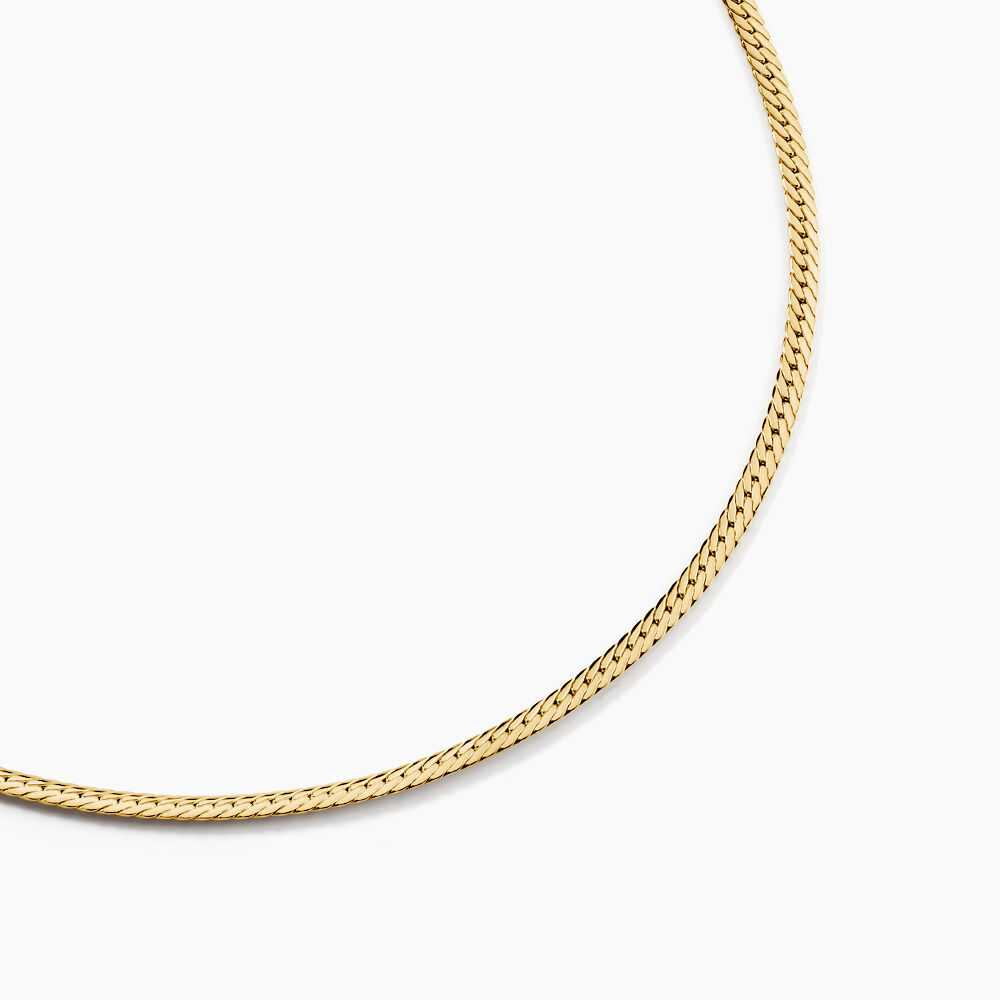 Collier Doline Maille Anglaise Or Jaune - Chaines Femme | Marc Orian