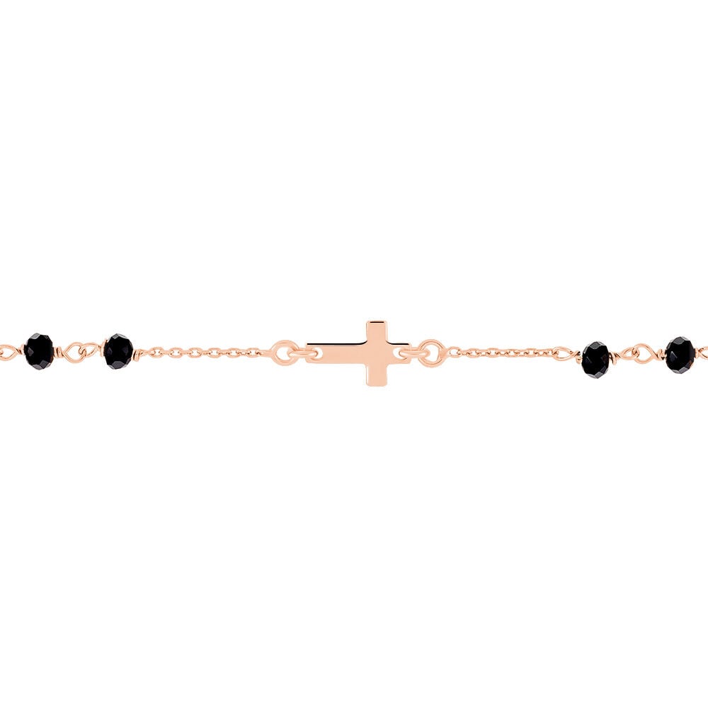 Bracelet Argent Rose Cirola Croix Vierge - Bracelets fantaisie Femme | Marc Orian