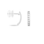 Cr&eacute;oles Jacoba Rondes Or Blanc Oxyde De Zirconium - Cr&eacute;oles Femme | Marc Orian