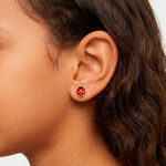 Boucles D'oreilles Puces Deena Or Jaune Oxyde De Zirconium - Puces Enfant | Marc Orian
