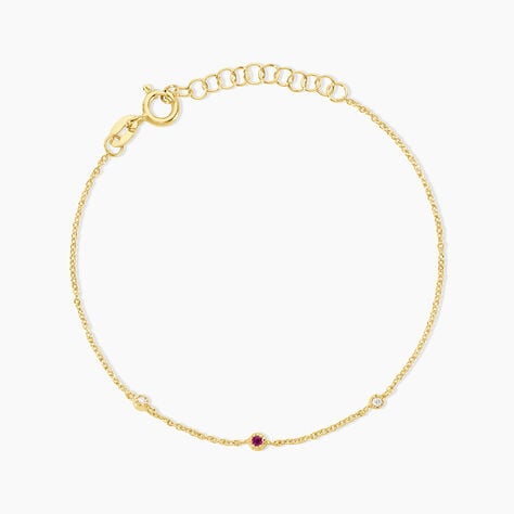 Bracelet Poem Argent Jaune Rhodolite Oxyde De Zirconium - Bracelets fantaisie Femme | Marc Orian