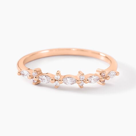 Bague Naura Argent Rose Oxyde De Zirconium - Bijoux fantaisie Femme | Marc Orian