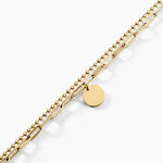 Bracelet Eva Acier Jaune - Bracelets Medailles Femme | Marc Orian