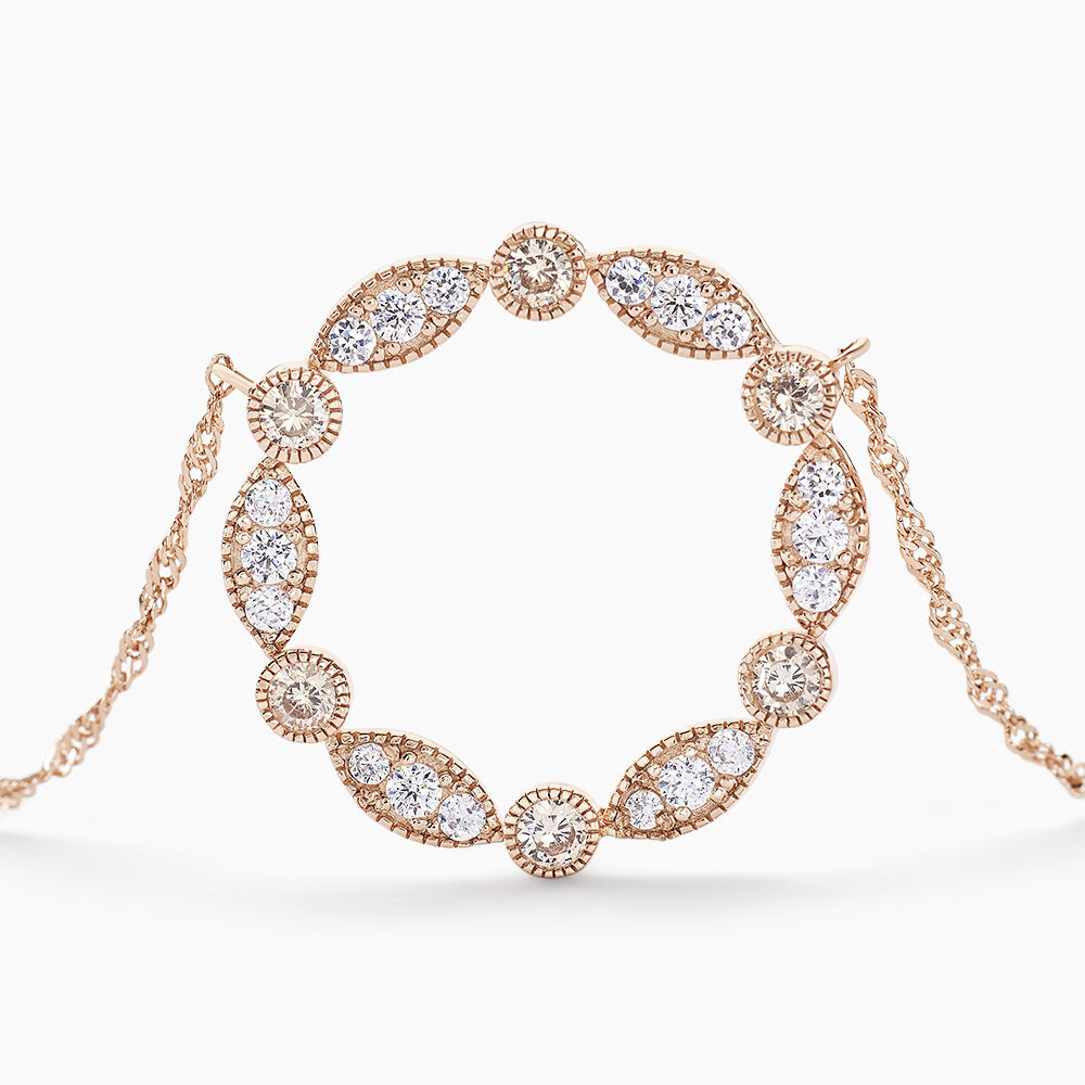 Collier Eugenie Argent Rose Oxyde De Zirconium - Colliers ras du cou Femme | Marc Orian