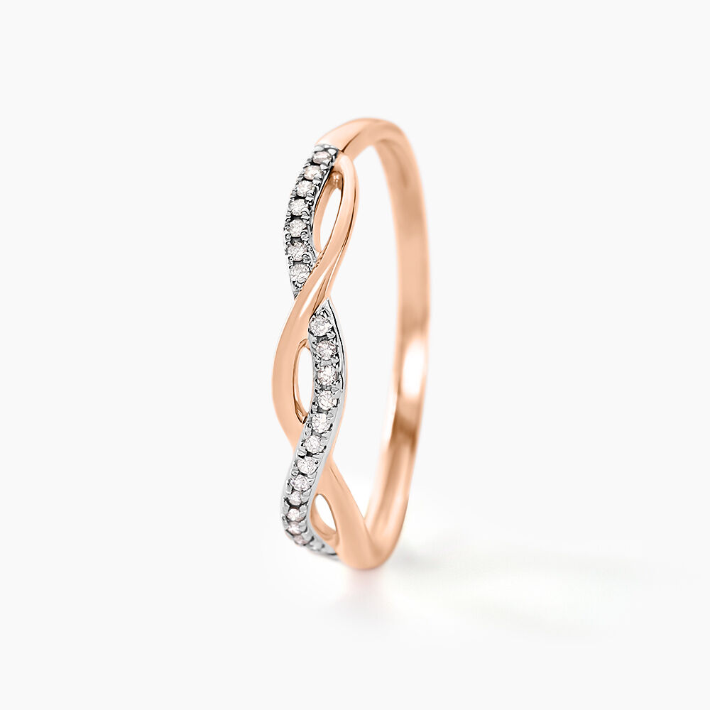 Bague Alizee Or Rose Diamant - Bagues pierres pr&eacute;cieuses Femme | Marc Orian
