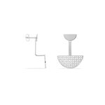 Bijoux D'oreilles Yelda Acier Blanc - Piercings d'oreilles Femme | Marc Orian