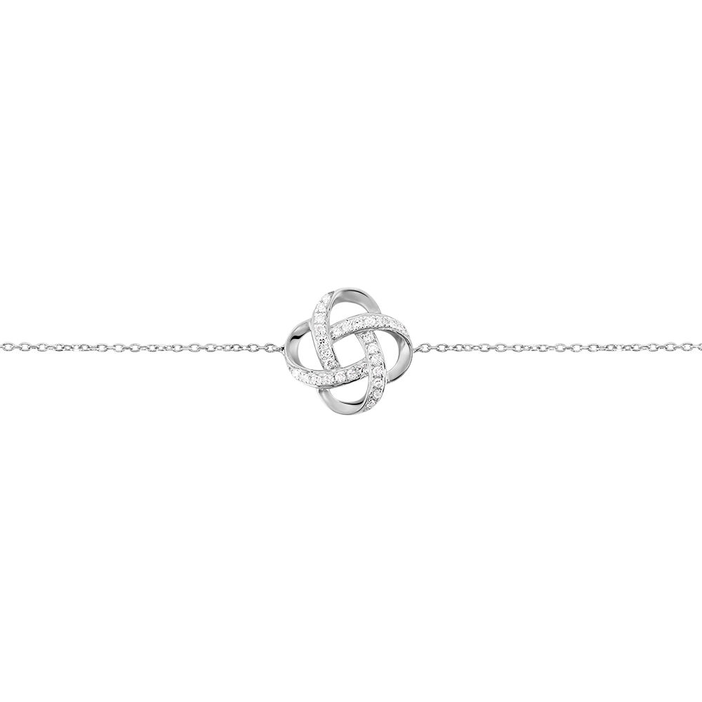 Bracelet Pollya Or Blanc Diamant - Bracelets chaînes Femme | Marc Orian