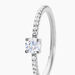 Bague Solitaire Ursi Argent Blanc Oxyde De Zirconium - Solitaires Femme | Marc Orian